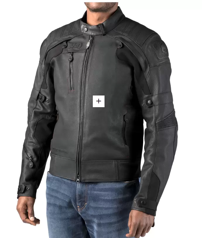 Harley-Davidson® FXRG® Gratify Slim Fit Leather Jacket with Coolcore®  Technology
